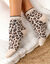 Chaussettes fantaisie motif l&eacute;opard - lot de 3 (gris + caramel + beige)