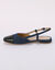 Ballerines slingback bicolore (denim blauw)