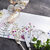 Rechthoekige placemat met natuurlijke print - set van 4 (wit / veelkleurig)