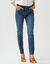 Slimjeans, hoge taille, kleine lengte (stone)