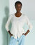 Effen cardigan met kasjmiertouch (ecru)