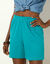 Short en maille - lot de 2 (blanc / turquoise)