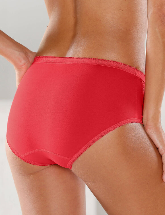 Culotte maxi dentelle - lot de 3 (ciel + corail + lavande)