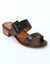 Mules en cuir &agrave; talon (noir)