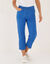 Effen rechte 7/8-broek (blauw)
