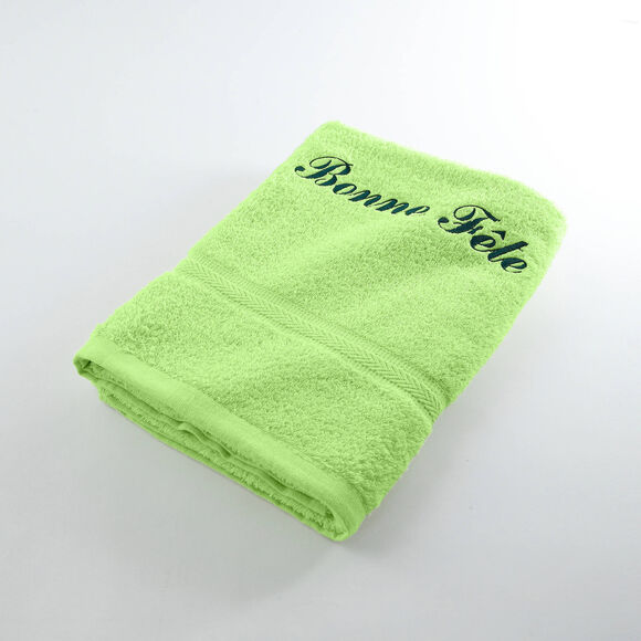 Collection serviettes de bain personnalisables confort moelleux (anis)