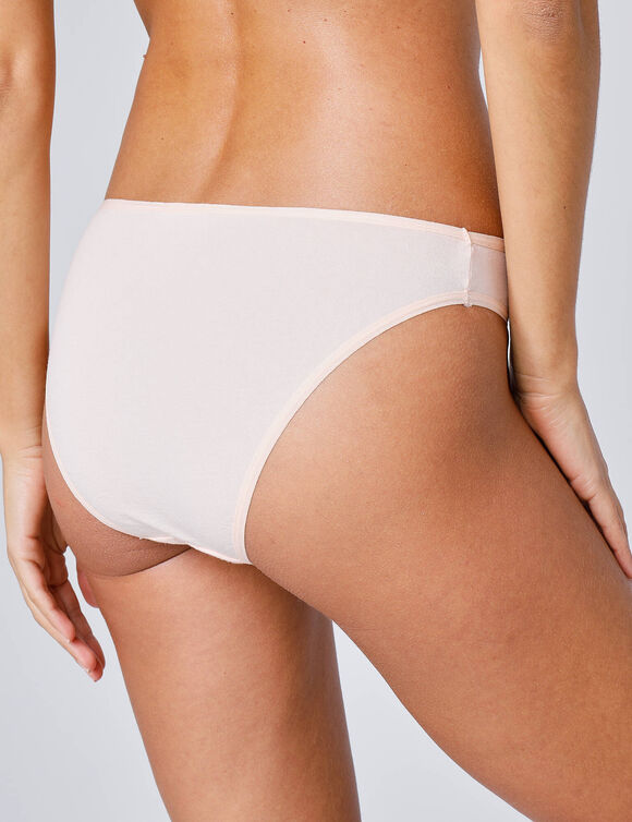 Culotte forme ta&iuml; en coton extensible uni &ndash; lot de 10  (vifs)