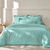 Linge de lit uni flanelle (laguneblauw)
