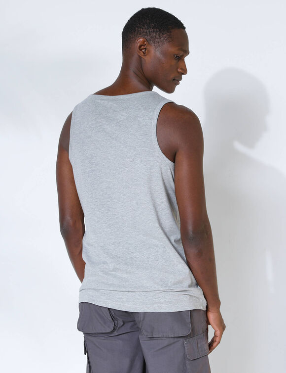 Débardeur uni col rond - lot de 3  (gris chiné + rouge chiné + noir)