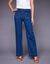 Ruime, rechte jeans, hoge taille, kleine lengte (stone)