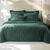 Linge de lit uni flanelle (dennengroen)
