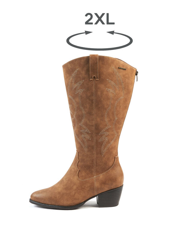 IRINA VARIO cowboylaarzen 2XL (taupe)