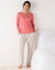 Tee-shirt pyjama manches longues (corail)