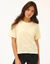 T-shirt met korte mouwen (vanille)