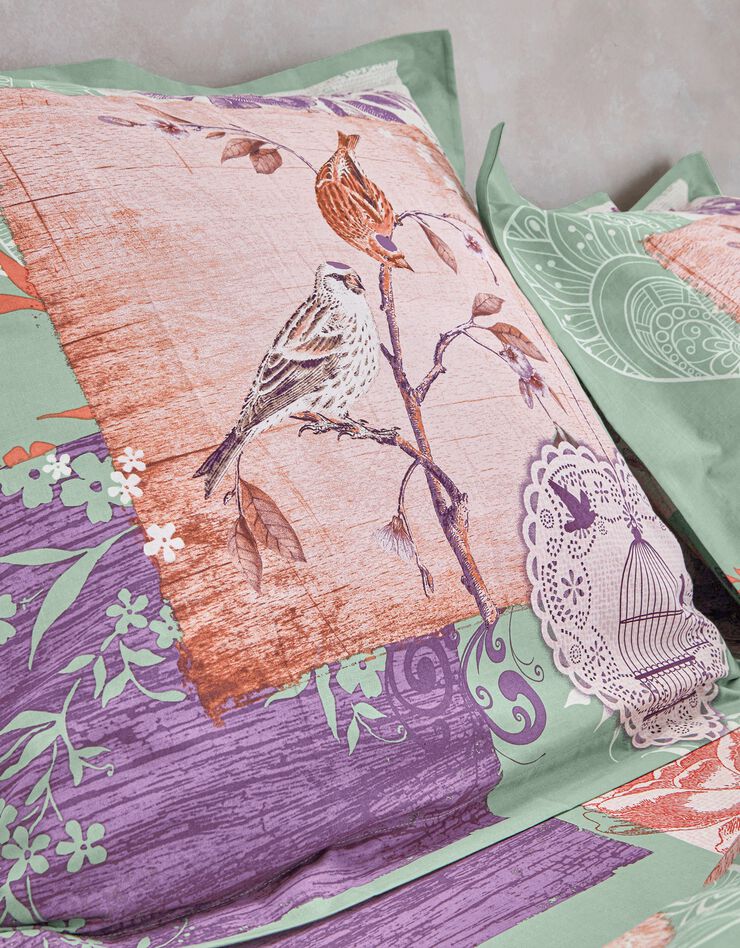 Linge de lit Agathe coton (vert)