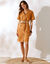 Korte jurk in safaristijl, met knoopsluiting (beige)