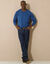 Effen trui met ronde hals (blauw)