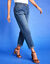 Comfortabele stretchjeans in 'mom' model, elastische taille (stone)