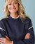 Robe-pull spécial Petites rayures contrastées (indigo)