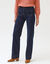 Ruime, rechte jeans, hoge taille, kleine lengte (raw)