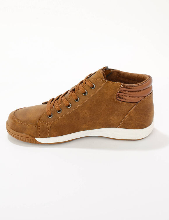 Sneakers met hoge schacht (bruin)
