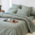 Linge de lit Charly - coton 52 fils/cm&sup2; (kaki clair)