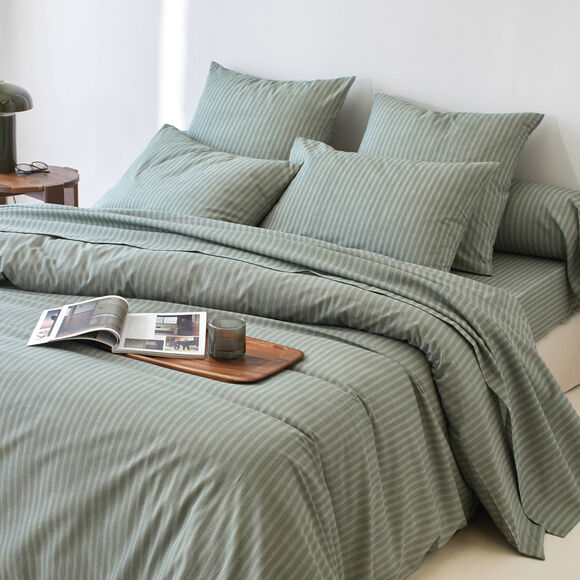 Linge de lit Charly - coton 52 fils/cm&sup2; (kaki clair)