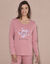 Pyjama manches longues (rose)