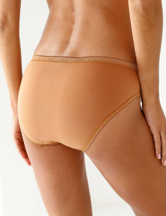 Culotte midi dentelle - lot de 3 (chocolat)