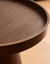 Table d'appoint ronde coloris bois fonc&eacute; (marron)