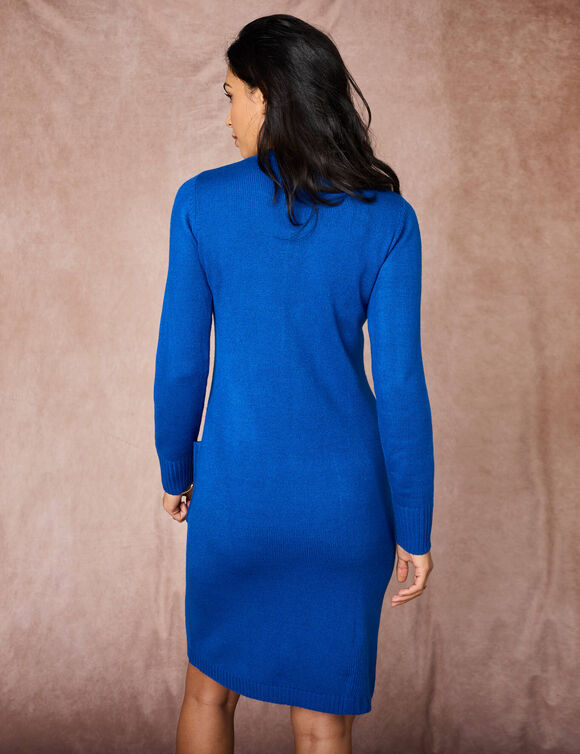 Robe pull à poches (bleu)