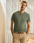 T-shirt uni col tunisien (vert)