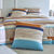 Bedlinnen Liam met geometrische print - in katoen (beige)