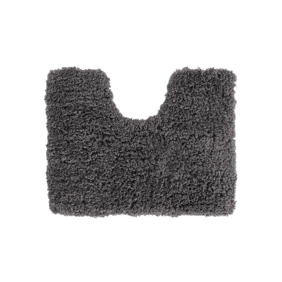 Effen, zacht badtapijtje in microvezel (antracietgrijs)
