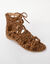 Romeinse sandalen met luipaardmotief (veelkleurig)