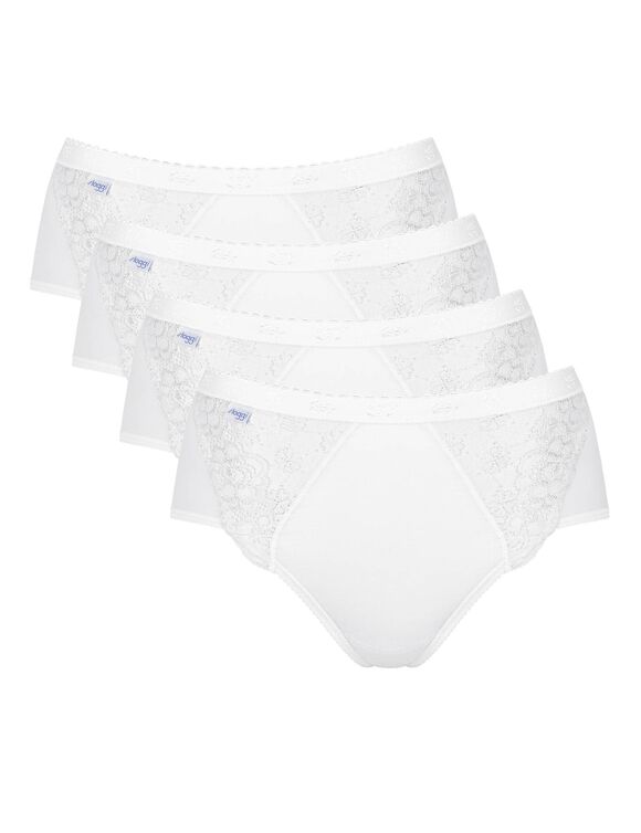 Culotte midi Chic, lot de 3 achet&eacute;es + 1 GRATUITE (1) (blanc)