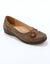 Ballerina's met bloemenapplicaties, comfortabele pasvorm (taupe)