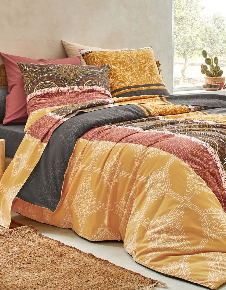 Linge de lit Youssou coton (chocolat)