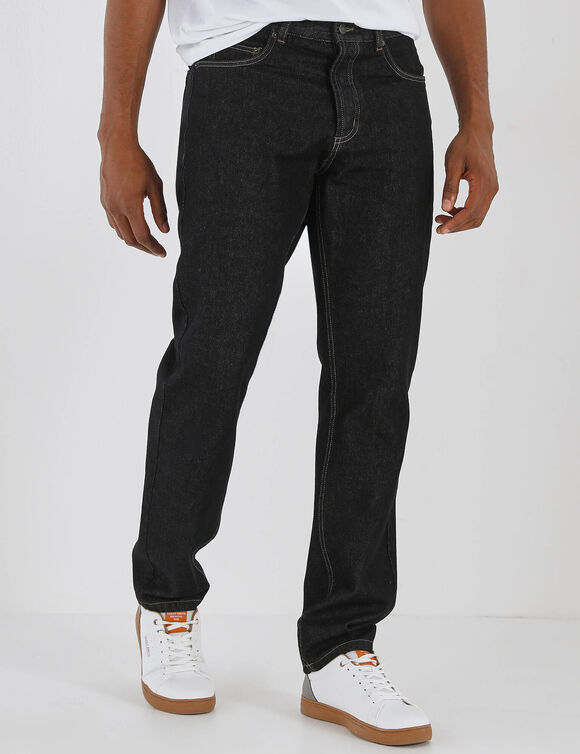 Eenvoudige rechte jeans van 100% katoen - L32 (black)