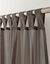 Panneau voile uni finition pattes (gris)
