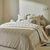 Linge de lit satin rayé (beige clair)