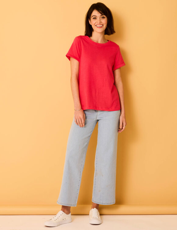 Jean large, 5 poches (bleached)