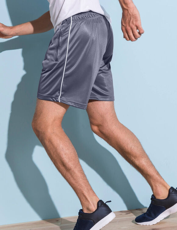 Rekbare sportshort (grijs)