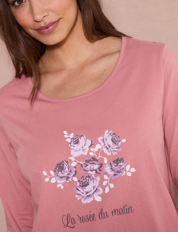 Pyjama manches longues (rose)