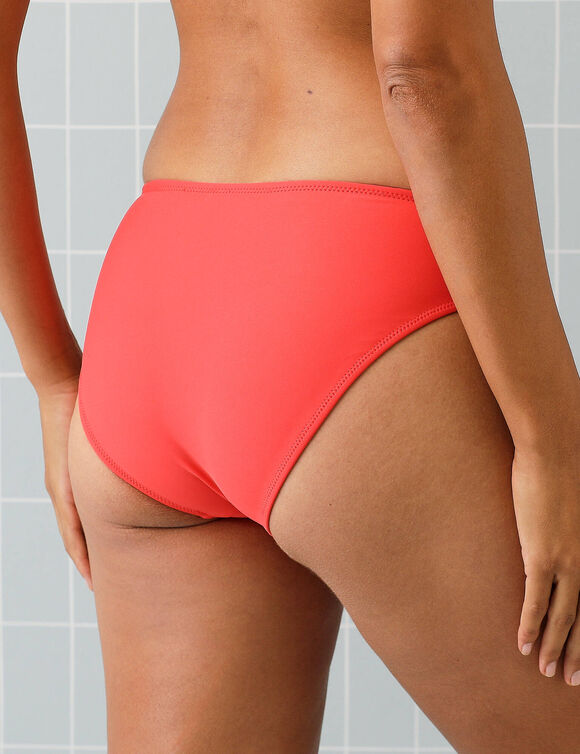 Bas de maillot de bain forme midi uni Solaro (grenadine)