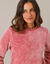 Pyjama en maille polaire texturée (rose) Pyjama en maille polaire texturée (rose)