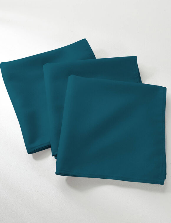 Nappe unie entretien facile (bleu canard)