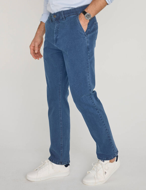 Jean urbain chic droit confort invisible - L30 (stone)