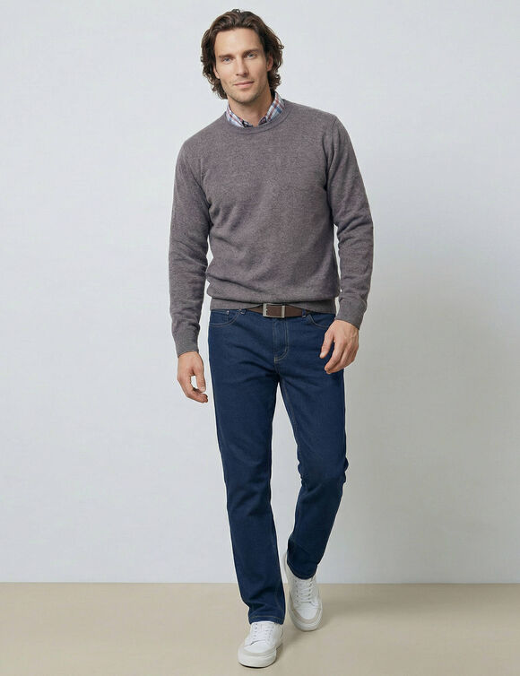 Pull uni col rond (anthracite)