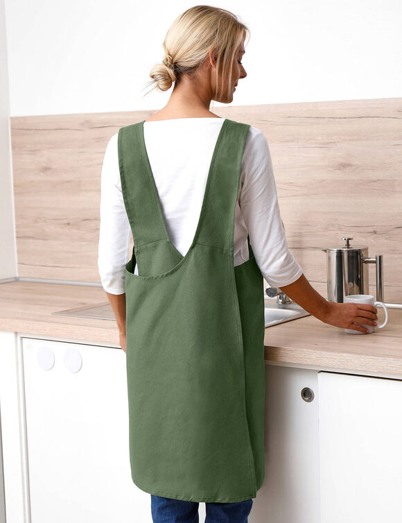 Japanse keukenschort in katoen (groen)